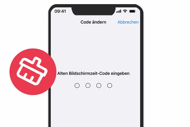 Vergessenen Bildschirmzeit-Code entfernen